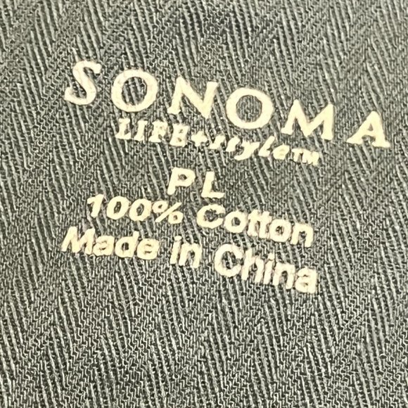 SONOMA Green Blazer Jacket Sz PL Petite Large 100% Cotton Button Up - Picture 13 of 16